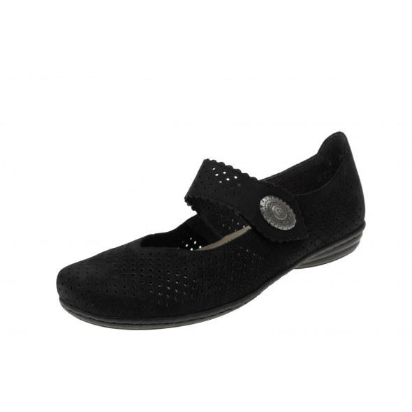 Rieker 53985 00 wygodne damskie baleriny
