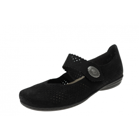Rieker 53985 00 wygodne damskie baleriny