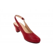 Andy 829 H wygodne czerwone damskie sandały