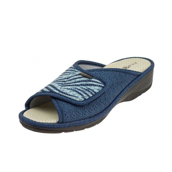 Fargeot Paloma Bleu wygodne damskie klapki
