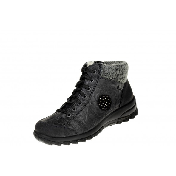 Rieker Tex L7110 01 wygodne damskie botki