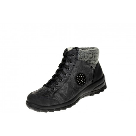 Rieker Tex L7110 01 wygodne damskie botki