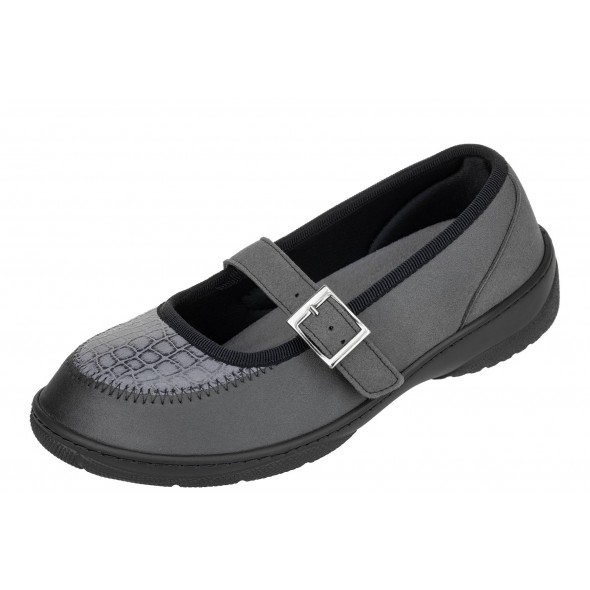 PodoWell Malou Gris wygodne zdrowotne damskie wsuwki