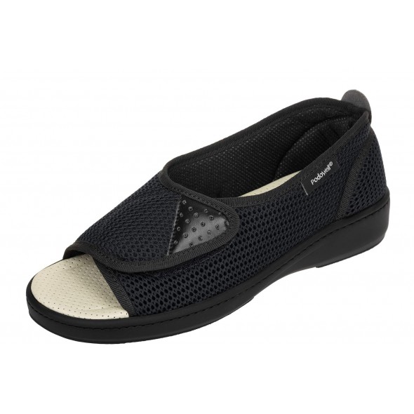PodoWell Allure Noir wygodne zdrowotne damskie sandały