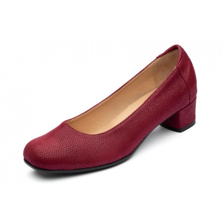 Andy 5066 H wygodne bordo Bone damskie czółenka
