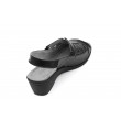 Axel Comfort 0176 wygodne czarne damskie sandały