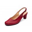 Andy 829 wygodne czerwone damskie sandały