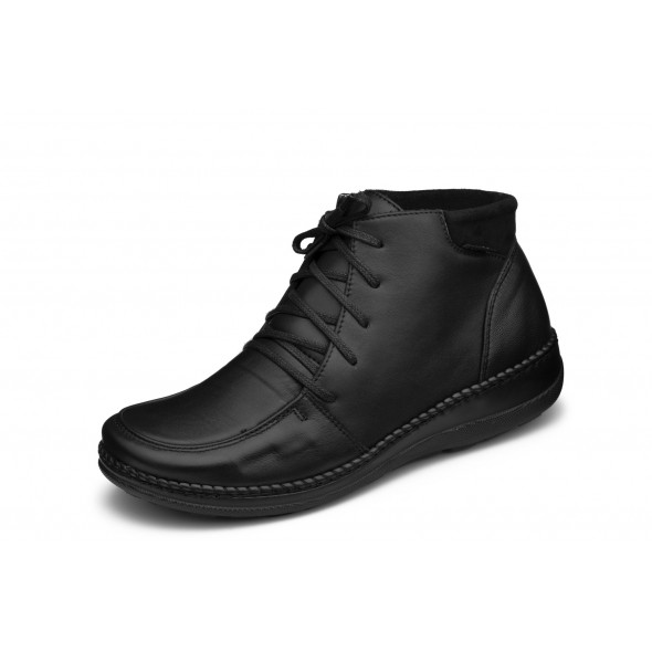 Axel Comfort 1787 wygodne czarne damskie botki