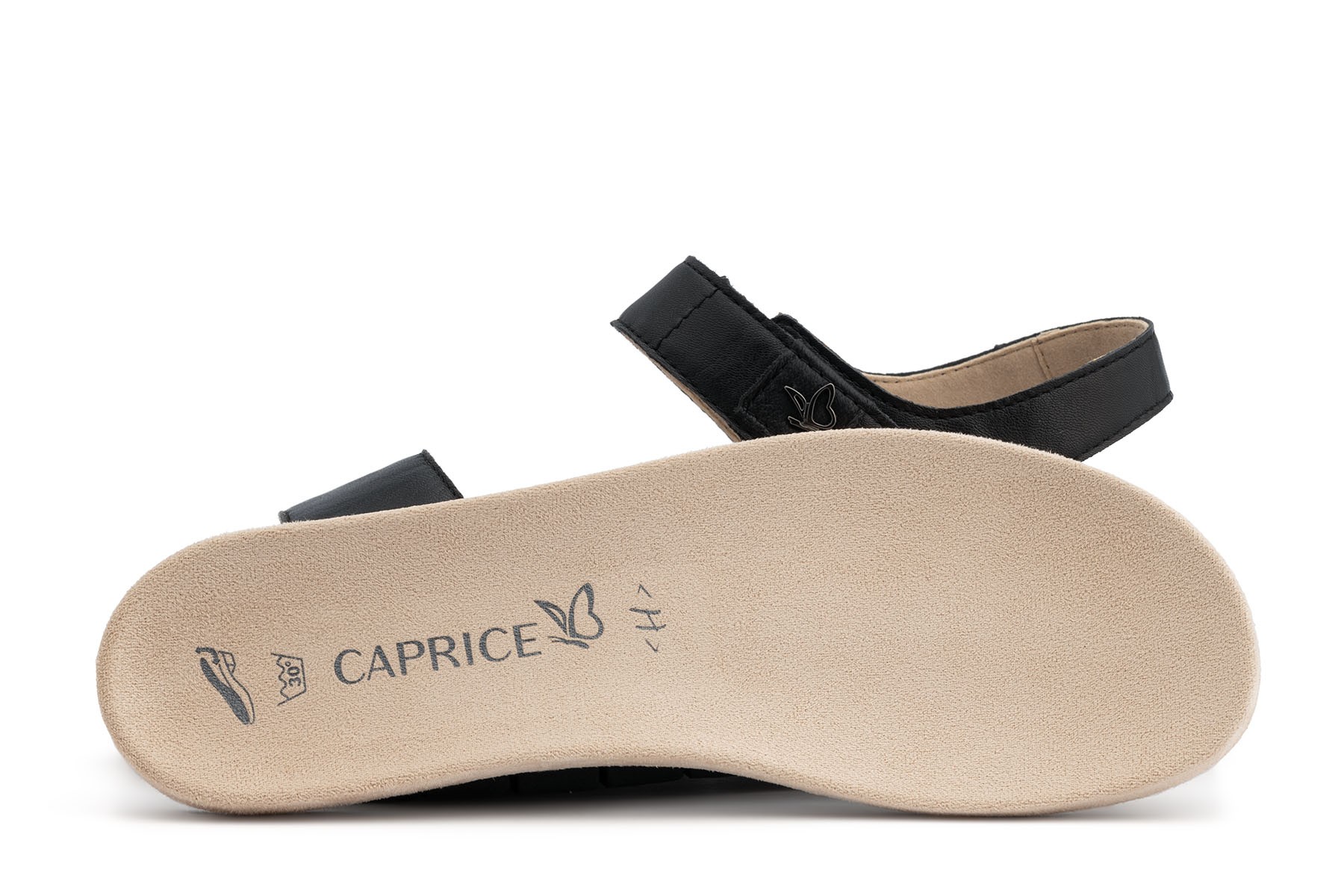 CAPRICE 9-9-24701-28 Sneaker Slip-On Donna In Tessuto – Larghezza G, Tacco 36 Mm, Nero - 3