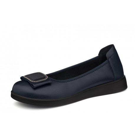 Loretta Vitale W2439403B granatowe wygodne damskie baleriny