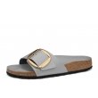 Birkenstock Madrid Big Buckle 1029534 ortopedyczne skórzane damskie klapki