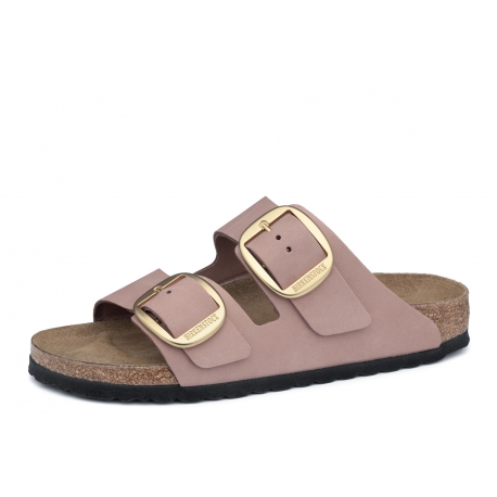 Birkenstock Arizona Big Buckle 1024074 ortopedyczne skórzane damskie klapki