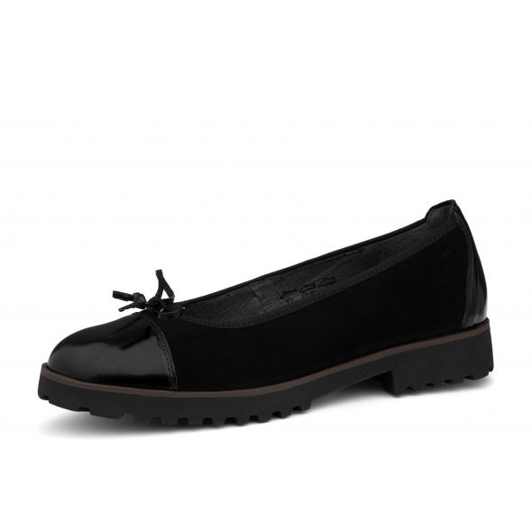 Waldlaufer H-Elisa 772517 202 001 wygodne skórzane damskie baleriny