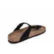 Birkenstock Gizeh BS 1019023 wygodne skórzane damskie klapki - japonki