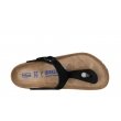 Birkenstock Gizeh BS 1019023 wygodne skórzane damskie klapki - japonki