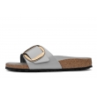 Birkenstock Madrid Big Buckle 1029534 ortopedyczne skórzane damskie klapki
