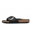 Birkenstock Madrid Big Buckle 1006522 ortopedyczne skórzane damskie klapki