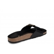 Birkenstock Madrid Big Buckle 1022650 ortopedyczne skórzane damskie klapki