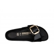 Birkenstock Madrid Big Buckle 1022650 ortopedyczne skórzane damskie klapki