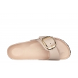 Birkenstock Madrid Big Buckle 1026496 wygodne skórzane damskie klapki