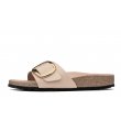 Birkenstock Madrid Big Buckle 1026496 wygodne skórzane damskie klapki