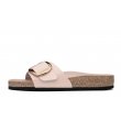 Birkenstock Madrid Big Buckle 1029421 ortopedyczne skórzane damskie klapki