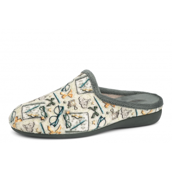 Sanital Flex 7900-2 wygodne ciepłe damskie kapcie