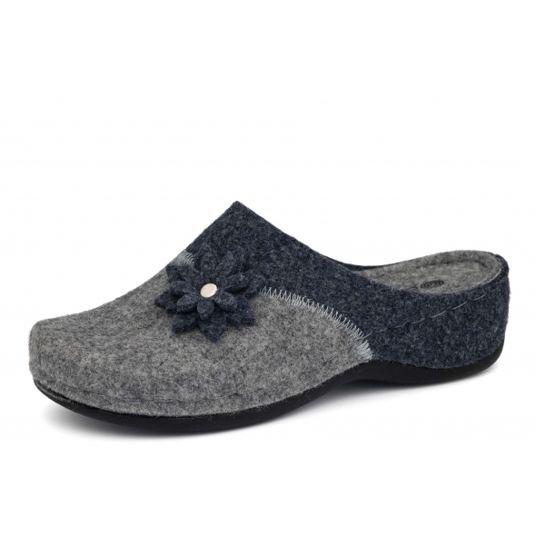 Dr Brinkmann 320275-05 wygodne ciepłe damskie kapcie