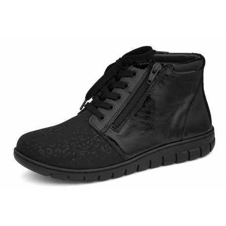 Comfortabel 990685-01 wygodne skórzane damskie botki
