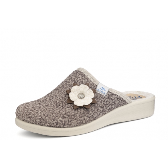 Fly flot 83 W32 3F TAUPE wygodne ciepłe damskie klapki