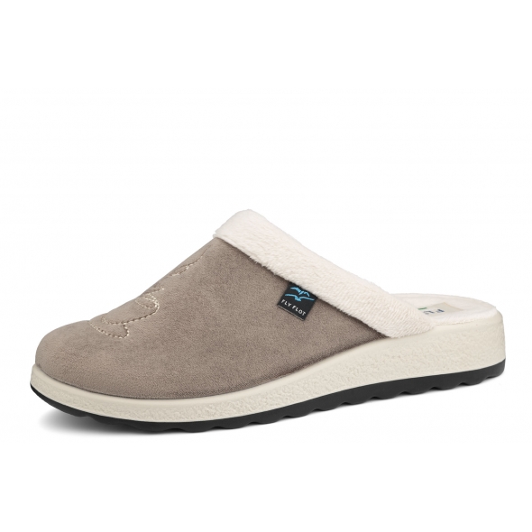Fly flot 51 X95 PM TAUPE ciepłe damskie klapki