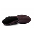 Bailar Valeria bordowe wygodne skórzane damskie botki