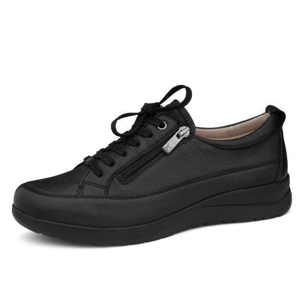 Caprice 9-23727-46 022 szerokie skórzane damskie półbuty