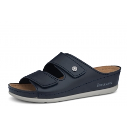 Dr Brinkmann 700777-05 wygodne skórzane damskie klapki