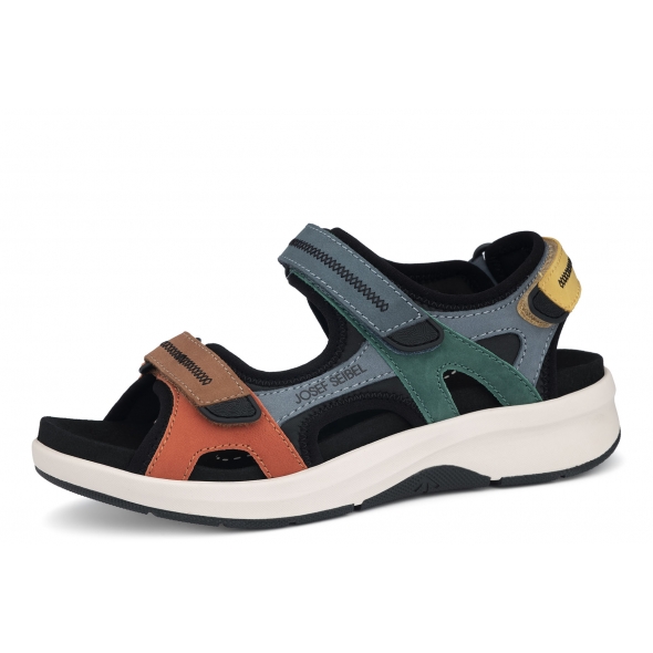 Josef Seibel Estelle 97302 TE380 900 wygodne skórzane damskie sandały