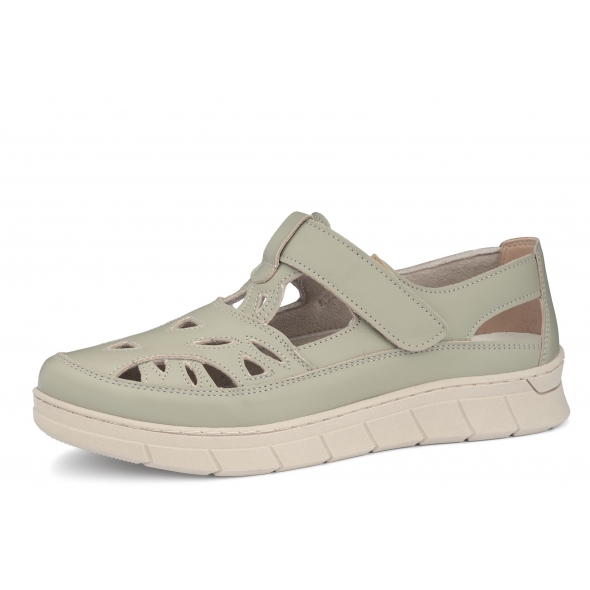 Bailar Alba pistacja wygodne skórzane damskie półbuty