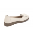 Loretta Vitale W9957 beige wygodne skórzane damskie baleriny