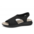 Sanital Flex 633.99 black wygodne damskie sandały