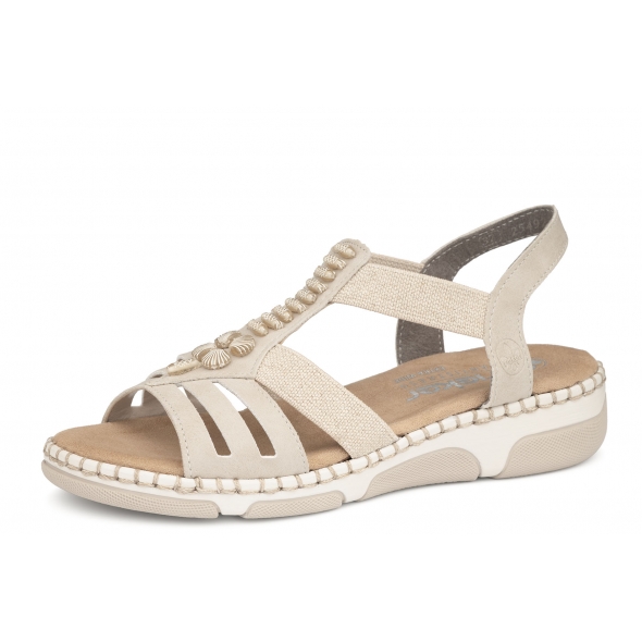 Rieker 66201-62 damskie wygodne sandały