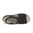 Sanital Flex 633.99 black wygodne damskie sandały