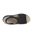 Sanital Flex 633.99 black wygodne damskie sandały