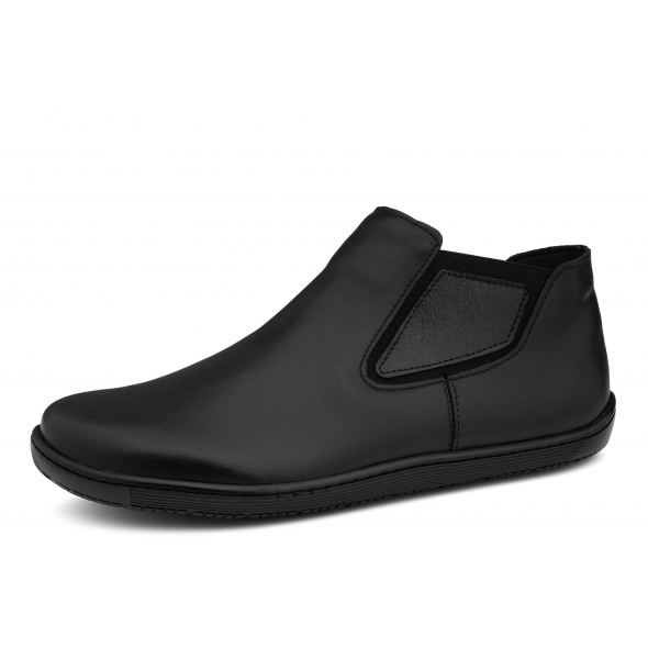 Axel Comfort 4508 czarne wygodne skórzane damskie botki