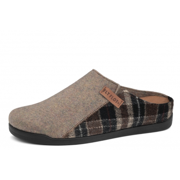 Fly flot 46 749 FW BROWN wygodne męskie kapcie