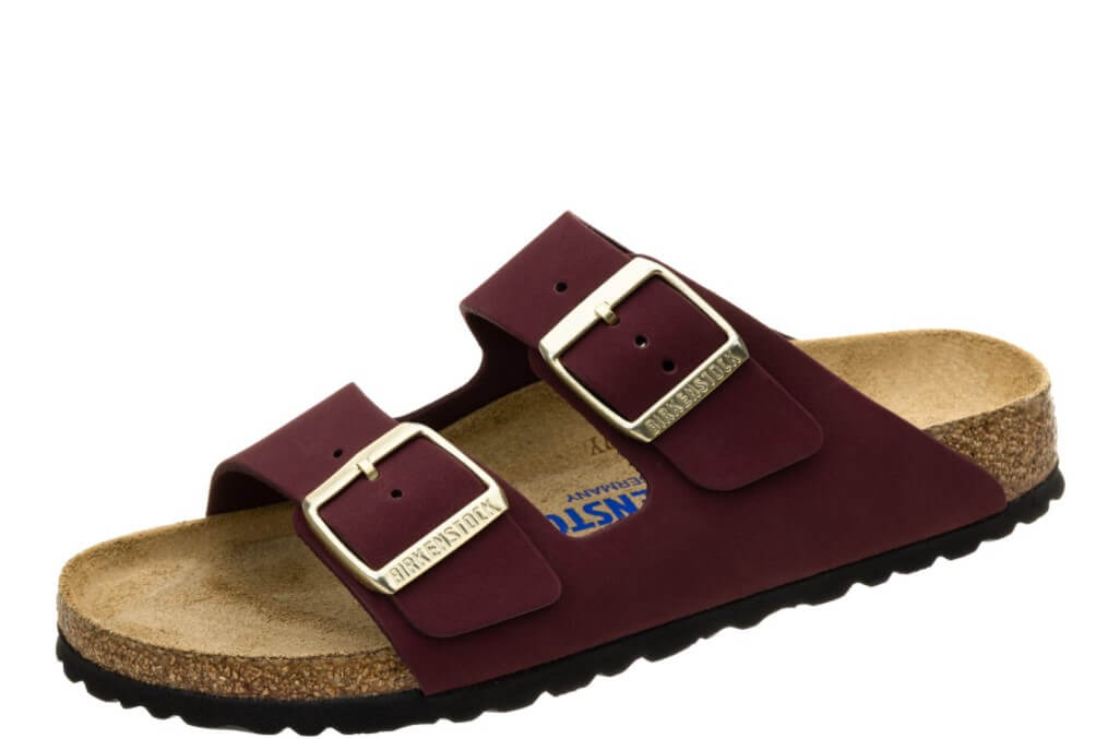 birkenstock damskie klapki w kolorze czerwonym