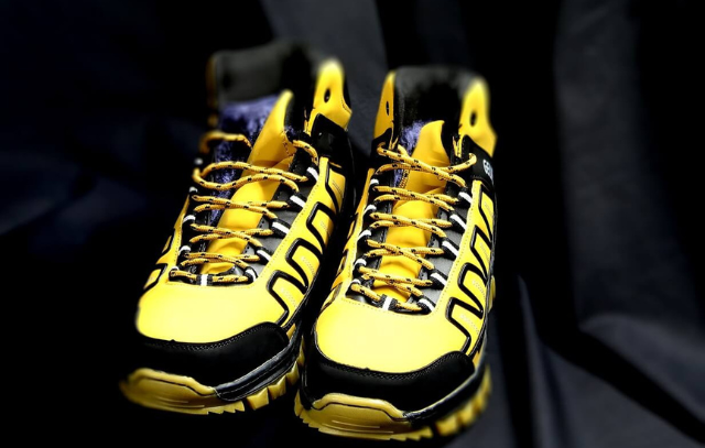 Żółte buty sneakersy dla mężczyzn